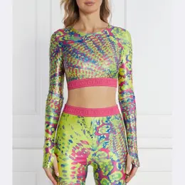 Versace: Зелёная блуза 