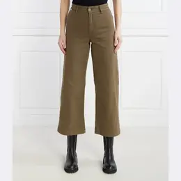 Pepe Jeans London: Джинсы цвета хаки 