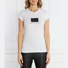 Armani Exchange: Обтягивающая футболка 