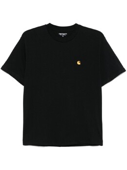 Carhartt WIP: Чёрная футболка  Chase