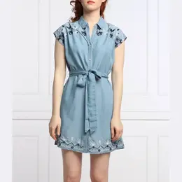 Pepe Jeans London: Синее платье 