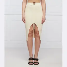 Pinko: Бежевая юбка 