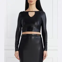 Versace: Короткая блуза 