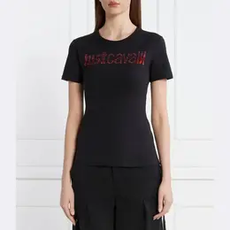 Just Cavalli: Чёрная футболка 