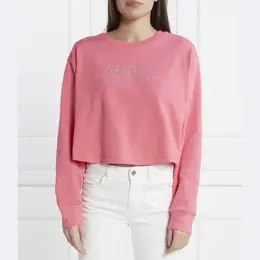 Armani Exchange: Розовая толстовка 