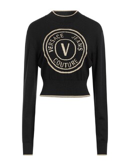 Versace Jeans Couture: Чёрный свитер 