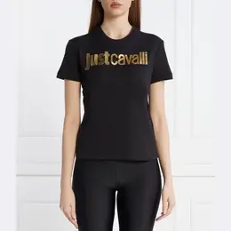 Just Cavalli: Чёрная футболка 