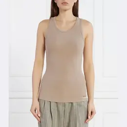 Calvin Klein: Бежевый топ 