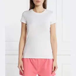 Armani Exchange: Белая футболка 