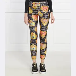 Versace: Чёрные легинсы 