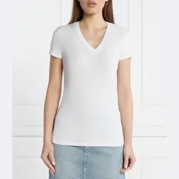 Armani Exchange: Белая футболка 
