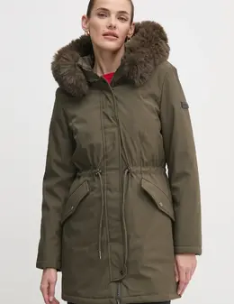 DKNY: Зелёная куртка 