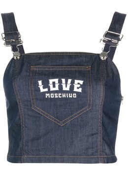 LOVE MOSCHINO: Джинсовый топ 