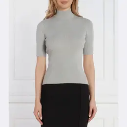 MaxMara: Серебристая блуза 