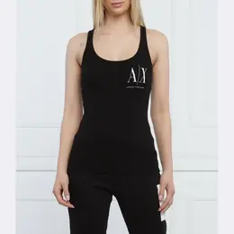 Armani Exchange: Чёрный топ 