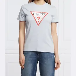 GUESS: Синяя футболка 