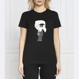 Karl Lagerfeld: Чёрная футболка  Ikonik