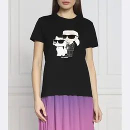 Karl Lagerfeld: Чёрная футболка  Ikonik