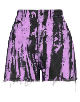 Versace Jeans Couture: Фиолетовые шорты 