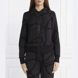Versace: Чёрная толстовка 