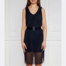 Armani Exchange: Платье с поясом 