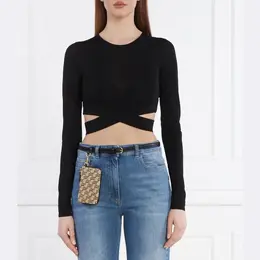 Elisabetta Franchi: Короткий свитер 