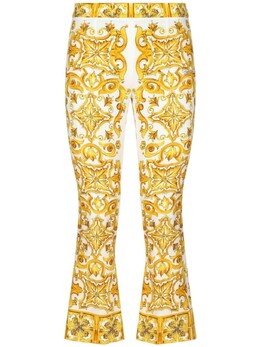 Dolce & Gabbana: Брюки  Majolica с принтом
