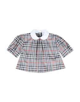 Burberry: Серый топ 