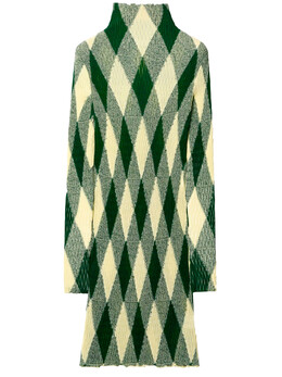 Burberry: Зелёное платье 