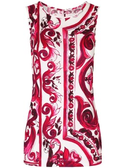 Dolce & Gabbana: Топ  Majolica с принтом