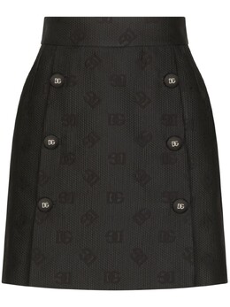 Dolce & Gabbana: Жаккардовая юбка  DG