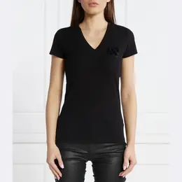 Armani Exchange: Чёрная футболка 