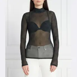 Trussardi: Чёрная блуза 