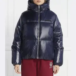 Tommy Hilfiger: Синий пуховик 