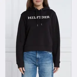 Tommy Hilfiger: Чёрная толстовка 