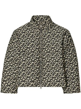 Tory Burch: Чёрный пуховик 