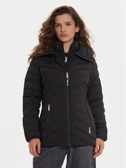 DKNY: Чёрный пуховик 