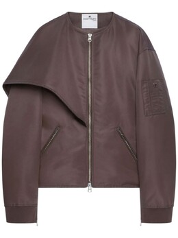 Courreges: Куртка с бантом 
