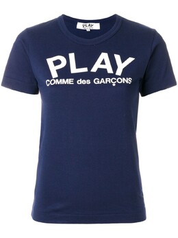 Comme Des Garçons Play: Синяя футболка 