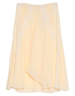 Chloé: Бежевая юбка 