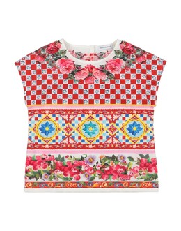Dolce & Gabbana: Красная футболка 