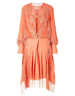 Chloé: Оранжевое платье 