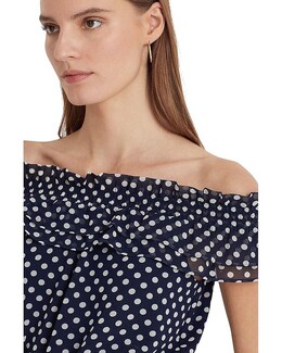 Ralph Lauren: Блуза в горошек 