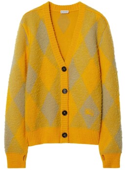 Burberry: Кардиган из шерсти 