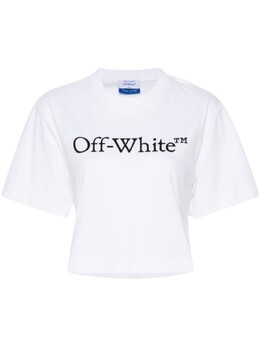 Off-White: Короткая футболка 