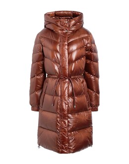 Woolrich: Коричневый пуховик 