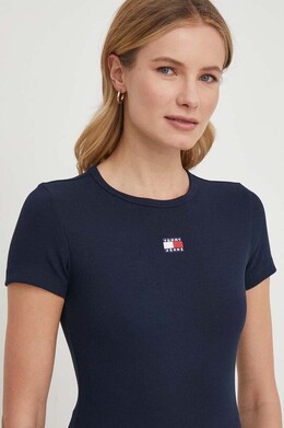 Tommy Jeans: Тёмная футболка 