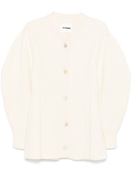 Jil Sander: Белый кардиган 