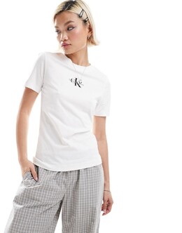 Calvin Klein: Белая футболка 