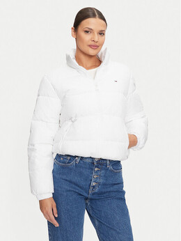 Tommy Jeans: Белый пуховик 